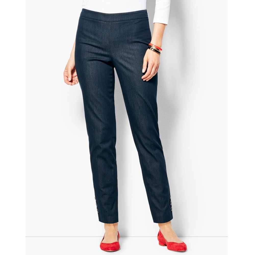 Talbots Navy Cropped Ankle Pants